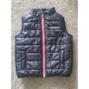 Calvin Klein Jeans Toddler Boy Quilted Puffer Sleeveless Full Zip Vest Size 2T